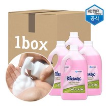 크리넥스 소프트 폼 솝 스윗파우더향, 1.95L, 4개