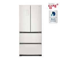 딤채 스탠드형 467L 김치냉장고 4도어 땅속냉각 메탈 베이지 LDQ48HBNFES, 단일옵션