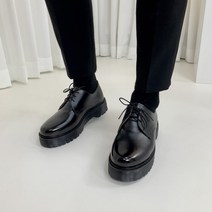 남자 6cm키높이 통굽 베이직 더비로퍼