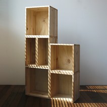 [텐바이텐] 무디스워크 원목 공간박스 낮은 책장 3size, M