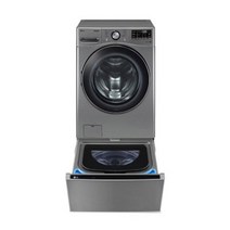 LG 트윈워시 드럼 세탁기(21kg)＋미니워시(4kg) 세트 F21VDAPX (모던스테인리스)