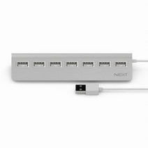 넥스트 NEXT-717UH USB2.0 7포트 USB 무전원허브 USB허브 확장 멀티허브, 단일