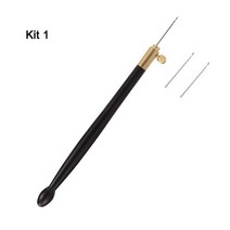 자수 바늘 탬버 후크 3 Lesage 구슬 양재 루네빌 반짝이 비즈 키트, [01] kit 1