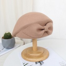 베이커 헷 헌팅캡 팔각모자 100 양모 페 라 모자 여성 필 박스 모자 우아한 fascinators 웨딩 더비 교회 파티 모자 빈티지 펠트 보우 베레모 모자