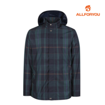 [올포유] 남성 폴리 히든 후드 체크 점퍼 AMJUI3308-804_G