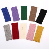 겨울코디 장갑형 암워머 골지니트 핸드워머 겨울 팔토시 5켤레 세트 여성잡화 etc2305