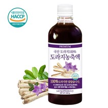 푸른들판 국산 순수 진한 생 도라지 농축액 원액 진액 액기스 100% 백도라지 뿌리 엑기스 액상 차 무설탕 무가당 베이스 해썹 인증, 1개, 640g