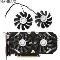 HA8010H12F-Z 75MM 2PIN GTX1050 GTX1050TI GPU 쿨러 듀얼 팬 MSI GEFORCE GTX 1050 1050TI TOC 그래픽 카드 냉각