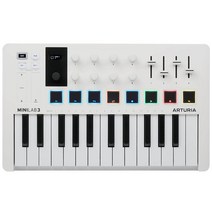 Arturia MIDI 키보드 컨트롤러 MiniLab 3 화이트, 상세페이지 참조