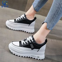 셀럽당 흰신발 여자 두터운 밑바닥 플랫폼 슈즈 내부 키높이 캐주얼 슈즈 운동화