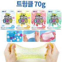 차카니샵 아모스 뉴 아이슬라임 트윙클 70g 화이트 옐로 핑크 그린