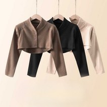 어깨 패드 수면 조끼 보온 노인 방한 경추, 브라운(패치) L