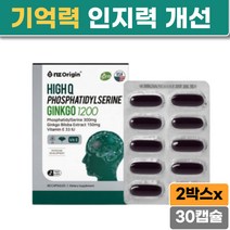포스파티딜세린 징코1200 노년층 두뇌건강 인지력개선 은행잎추출물 플라보놀배당체