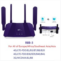 무선 라우터 공유기 라우터 4g Sim 카드 300Mbps 무선 와이파이 3G 모뎀 잠금 해제 야외 LTE 부스터 자동, 03 R8B-3