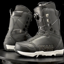 TERROR 스키 부츠 스노보드 부츠 빨리 신는 보온 미끄럼 방지 충격흡수 전문 스키 부츠, 하이엔드 - 빠른 마모 녹색