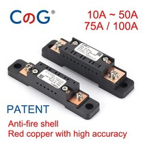 CG FL-2C 10A 15A 20A 30A 50A 75A 100A 75mV 디지털 전압 DC 션트 미터 아날로그 전류계 전류 저항 베이스 포함, 40A Shunt, 0.5 Class_75mV, [01] 75mV