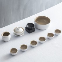 코스토프 중국 전통 다기 1인용 세라믹 찻잔 고급 다도 세트, Type D, 1개