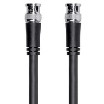 Monoprice HDSDI RG6 BNC 케이블 30.5m(100피트) 블랙 HD 직렬 디지털 비디오 전송 모바일 앱 HDTV 업그레이드 광대역 시설에서 사용 바이퍼 시리즈, 300ft