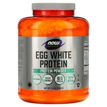 나우 푸드 Sports 계란 흰자 프로틴 파우더 무맛 2 268g(5lbs), 5 파운드 Now Foods (나우 푸드
