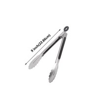 1PC 바베큐 그릴 집게 샐러드 케이크 디저트 음식 스테인레스 스틸 클립 클램프 베이킹 주방 도구