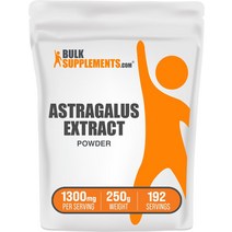 BULKSUPPLEMENTS.COM 황기 추출물 분말 - 뿌리 보충제 텔로미어 폐 지원 신장 250 그램 8.8 온스