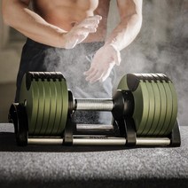 멜킨 24~36kg 무게조절 덤벨 롤튼 2~4kg 중량조절 조립식 아령 세트, 팬텀 블랙, 1개, 24kg무게조절덤벨_2kg조절
