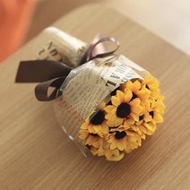 아트박스/더플라워마켓 허니소국 미니꽃다발, 크림