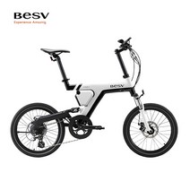 전기자전거 전동자전거 Besv psa1 리튬 보조 및 접이식, 하얀색, 20인치