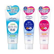 일본 고세 소프티모 폼 클렌징 세안제 3종류 보습 콜라겐 히알루론산, W 히알루론산 (핑크)