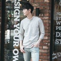 비시크 로섬 헨리넥 7부 티셔츠