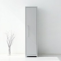 마켓비 PIDOR 캐비넷 긴세로 1문 수납장 4001690, 다크그레이