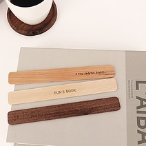 우드 슬림 라운드 책갈피 원목 북마크, B형, 메이플, 문구변경안함