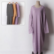 [시드마켓] [SidMarket] 코튼단가라롱원피스 21D309C 빅사이즈 여성의류 (68