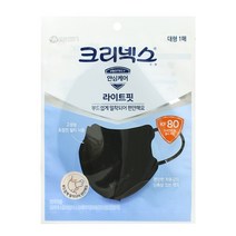 크리넥스 KF80 새부리형 마스크 40매 대형 블랙, 단품
