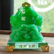 옥 두꺼비 장식품 재물 풍수 인테리어 거실장식품 예쁜소품
