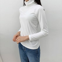 순이들 여성 히팅 목폴라 발열 티셔츠