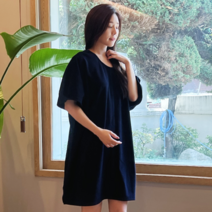 [100% 국내 제작] 나인아워즈 골프 샤워 가운 라운딩 여성 원마일, 판초형 네이비