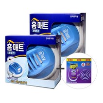 홈매트 코드룰러훈증기x2개+모기향6p 모기퇴치기 전자모기향 에프킬라 모기향, 1개