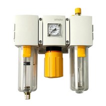 1/2인치세트 ECS4000-04 에어유닛세트 에어필터+ 에어레규레이터+ 에어오일러 조립형 3구세트 에어유니트