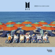 BTS 오피셜 2023년 BTS 먼슬리 미니 벽 캘린더 7 x 14인치 [Calendar]
