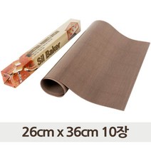 테프론 베이킹시트 브라운 26cm x 36cm 10장