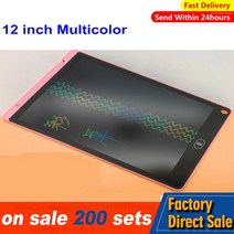 전자 칠판 노트 스마트lcd 쓰기 태블릿 쓰기 보드 12 인치 드로잉 태블릿 디지털 그래픽 태블릿 필기 패드 펜 칠판, 여러 가지 빛깔의 핑크