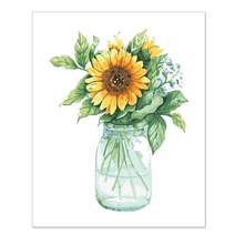 DIY 그리기 페인팅 워터아트 해바라기글라스 40X50, 단품