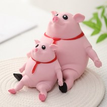 스트레스 해소 장난감 때리는 돼지 틱톡 인형, 소형 14x15
