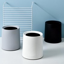 데스크 미니 소품통 인테리어 침실 휴지통 거실휴지통, 1개, 그레이