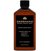 Darshana 아유르베다 식물성 천연 인도 헤어 오일 (177.4 ml.), 6 Fl Oz (Pack of 1)