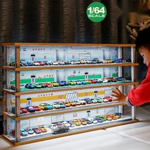 1:64 주차장 모형 다이캐스트 자동차 디스플레이 진열장, 슈퍼 롱 버전 4층 주차 80대