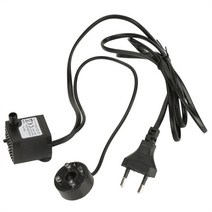 미니수중펌프 어항수중펌프 배수용 기포기 12v water Fountain pump with 4 led light 2w 슈퍼 사일런트 small submersible pool, 나는 플러그