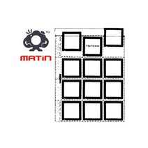 매틴 슬라이드필름 보관용 시트 6X6/6X4.5 25매/투명PP - 마운트한 6X6/6X45 슬라이드필름 보관용 속지/필름속지