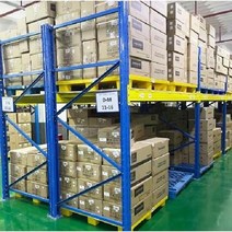 파레트철제랙 층별3톤하중 중량랙 창고 선반 철제 파렛트랙 철제선반 물류창고 창고렉, 내장250x120x350 2층 층별하중3톤